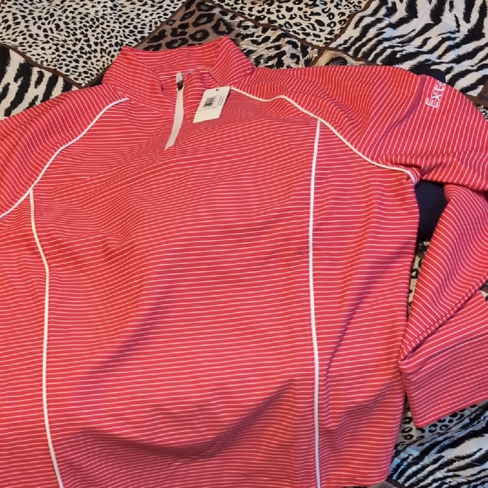 johnnie-O Red Striped Sweatshirt